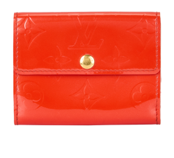 Louis Vuitton Folding Wallet, Patent, Red, SN4058, 1*